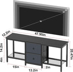 TV Stand Suitable for TVs up to 55 Inches, Entertainment Center - Image 2