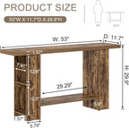 FOLUBAN Console Table for Entryway, Farmhouse Sofa Table - Image 2