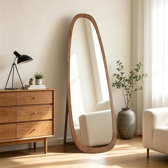 WallBeyond 22x65 Inch Irregular Pebble Full Length Mirror by WallBeyond