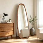 WallBeyond 22x65 Inch Irregular Pebble Full Length Mirror by WallBeyond