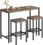 HOOBRO Bar Table and Chairs Set, 47.2” Rectangular Pub Table - Image 8