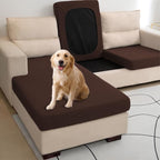 Water Repellent L Shaped Couch Covers, Sofa Seat Cushion Slipcovers, Stretch - Image 5
