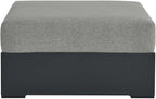 Modway Tahoe Aluminum Ottoman Gray - Image 4