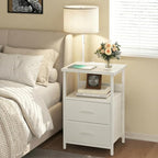 Fixwal Night Stand with 3 Color Temperature Bulb Attached, Nightstand with - Image 7