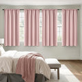 MIULEE Light Pink Blackout Curtains 4 Panels Set 72 Inch Length Bedroom | by MIULEE