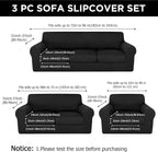 HunnmingRe Sofa Covers for 3 Cushion Couch Stretch Sofa and Loveseat Covers Set - Image 2