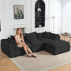 Modular Cloud Couch Sectional, Boneless Sofa - Image 2