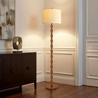 QIYIZM Wood Floor Lamp for Living Room, Vintage Standing Lamp - Image 7