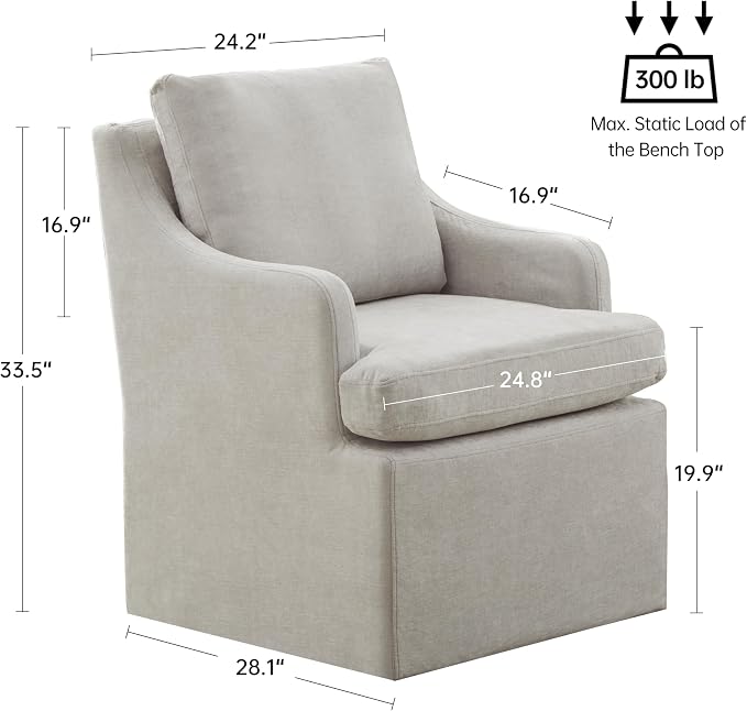 VKNOW Upholstered Dining Chairs Set of 6, Modern Kitchen Chairs Dinner Chairs - Image 2