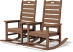 SERWALL Outdoor Rocking Chair Set of 2, Oversized Rocking Chair by SERWALL