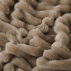 Tan Fleece Throw Blanket 60”×80” - Image 5