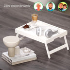 Fibogollo 4 Pack Bamboo Bed Tray Table - Image 5
