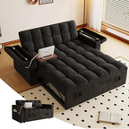 3 in 1 Convertible Sleeper Sofa, 65in Sleeper Couch by LITVZ