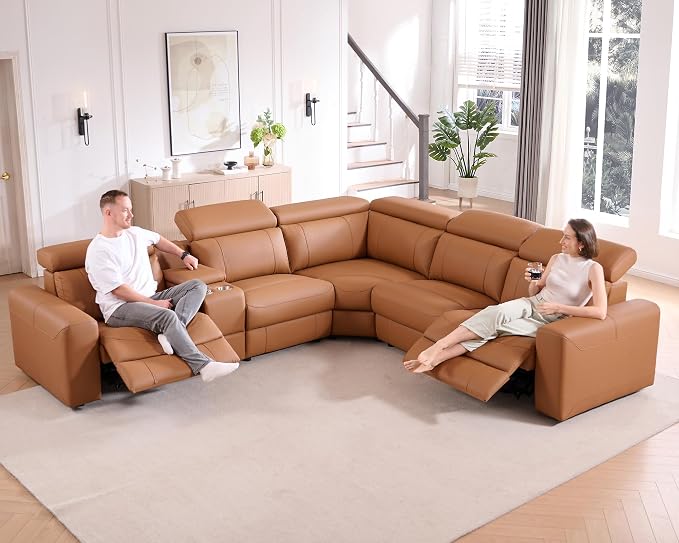 AMERLIFE Power Recliner Sectional Sofa - Image 4