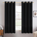 MIULEE 100% Blackout Linen Curtains by MIULEE