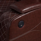 Power Recliner Sofa with LED Lights, Leather Power Reclining Sofa, Living Room - Image 6