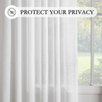 MYSKY HOME Patio White Sheer Curtains - Image 6