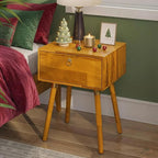 Bme Alden Solid Wood Nightstand/Side Table/End Table, Fully Assembled, by Bme