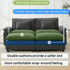 Oprisen 86" Modular Sectional Sofa, Comfy Cloud Couch Sectional Sofa - Image 3