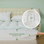 BEDLORE Queen Mattress Topper Viscose Derived from Bamboo, Thick Pillow Top - Image 6