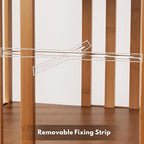 YOWOS Rotating Bookshelf Tower, 360° Display Spinning Bookcase, Bamboo - Image 9