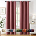 MIULEE Blackout Curtains for Bedroom 2 Panels 40 x 72 Inch Long Dusty Rose | by MIULEE