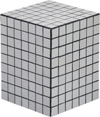 JONATHAN Y Callista White/Black Modern Ceramic Tiled Cube Side Table, 18-Inch by JONATHANY