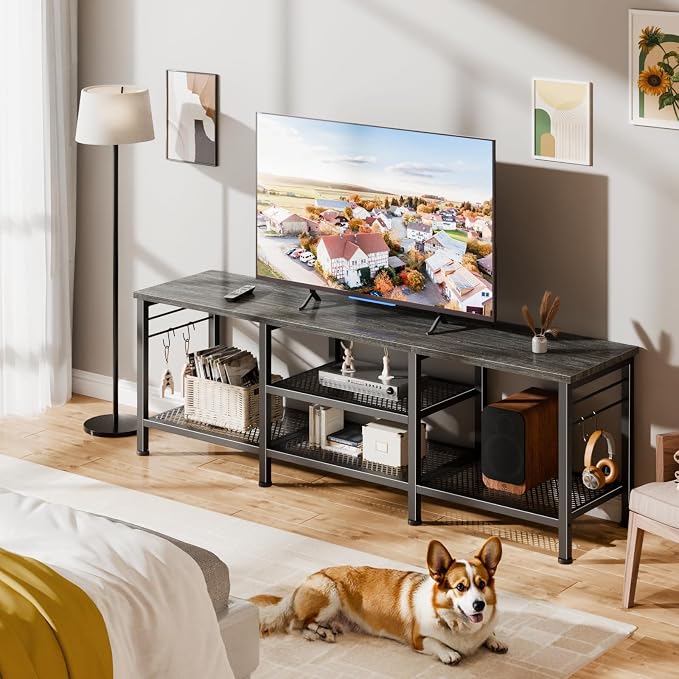 Furologee TV Stand for TVs up to 65 Inch, Entertainment Center - Image 5