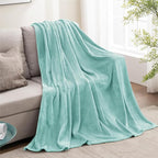 BEDELITE Fleece Blanket Soft Plush Twin Size Blanket Haze Blue 60"x80" | Ultra - Image 6