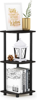Furinno TURN-N-TUBE Corner Shelf, 3-Tier Corner Bookshelf, Display Storage by Furinno-FitsYourSpaceFitsYourBudget