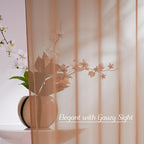 NICETOWN Terracotta Sheer Curtains, Grommet Voile Sheer Window Treatments Airy - Image 3