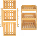 Merysen Large 3 Tier Bamboo Fruit Basket Stand - Image 7