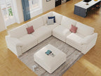 EASE MOOSE Sectional Modular Sofa, Luxury FSC Certified Chenille Comfty Deep - Image 3