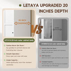 Letaya Armoire Wardrobe Closet, Narrow Slim Coat Closet Cabinet - Image 5