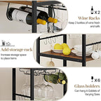 Bar Cart for The Home, 3 Tier Kitchen Carts - Image 5