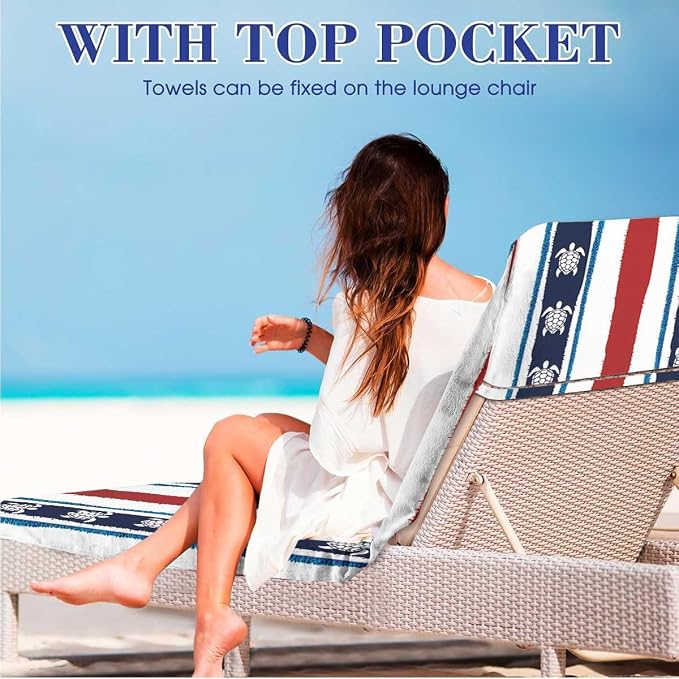 Irisbell Lounge Chair Towel Cover - Image 4