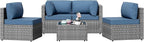 Patio Furniture Sets, 5 Piece Outdoor Sectional Sofas, Wicker Rattan Outdoor by Shintenchi%7CFurnitureMadeforRealLife