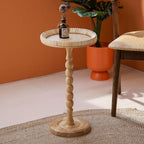 Drink Table，Rattan Round Small Side Table by HuiDao