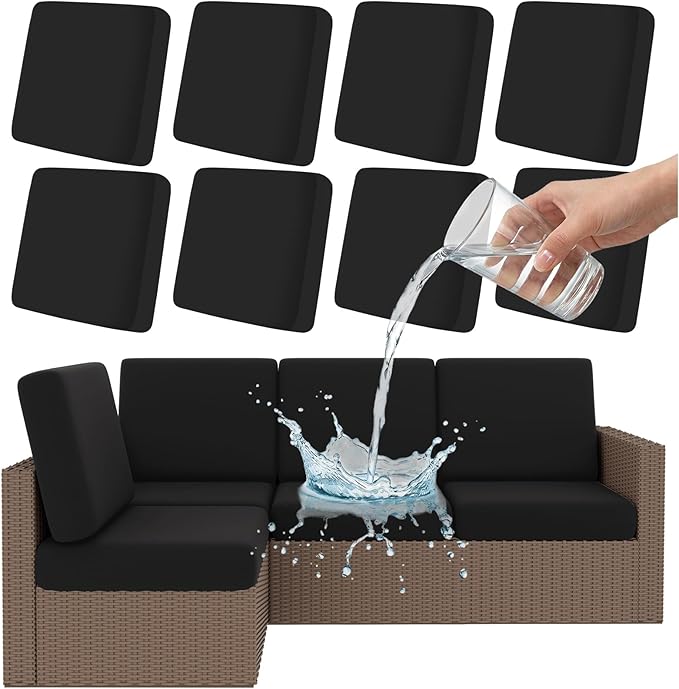 Smiry Waterproof Patio Cushion Covers, Stretch Outdoor Furniture Covers | Couch by Smiry