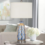 Ruzectt Coastal Glass Table Lamps, 3-Way Dimmable Touch Control Bedside Lamps - Image 6