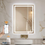 ENZE 20" x 28" Smart LED Bathroom Mirror by ENZESMART