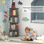 Aheaplus Rotating Bookshelf, 360 Display Corner Bookshelf - Image 6