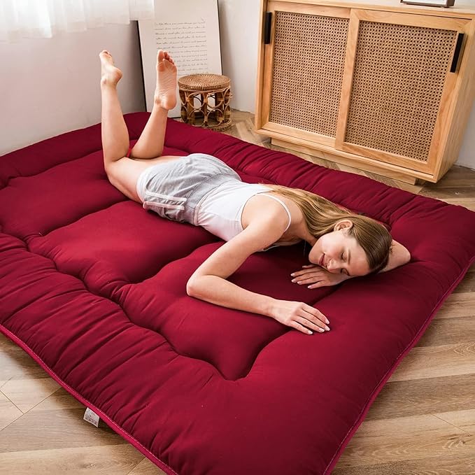 MAXYOYO Japanese Floor Mattress Futon Mattress, Thicken Sleeping Pad Foldable - Image 5