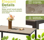 Homall Patio Dining Set 7 Pieces Outdoor Furniture - Image 3