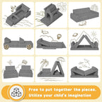 Modular Kids Play Couch 10PCS – Convertible Kids Sofa & Toddler Play Couch - Image 3