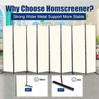 Room Divider 6FT Portable Room Dividers and Folding Privacy Screens, 8 Panel - Image 3
