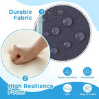 Outdoor Deep Seat & Back Cushion Set, 24 x 24 Inch Water Repellent and Fade - Image 4