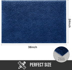 Sturdy Front Door Mat, Absorbent Muddy Dirt Resist Welcome Door Mats Outdoor - Image 2