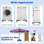 Nefish Heavy Duty Dolly for Washing Machine Adjustable Mini Fridge Stand washer - Image 4