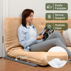ZonLi Japanese Floor Futon Mattress Full Size 75"x 54", 100% Cotton Cover 4'' - Image 2